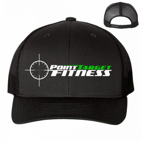 PTF LOGO - SNAPBACK HAT WITH MESH BACK - BLACK Thumbnail