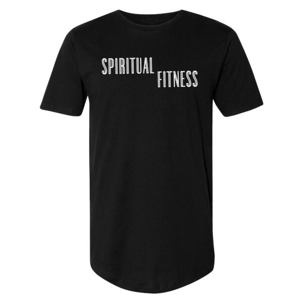SPIRITUAL FITNESS - UNISEX PREMIUM LONG BODY T-SHIRT - BLACK - 48WP1U Thumbnail